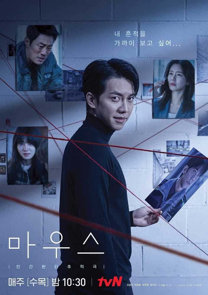 Images of people on the board with red string connected them